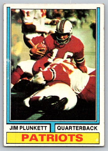 1974 topps jim - topps, plunkett