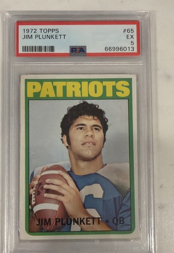 1972 topps jim plunkett 65 - 1972, #65
