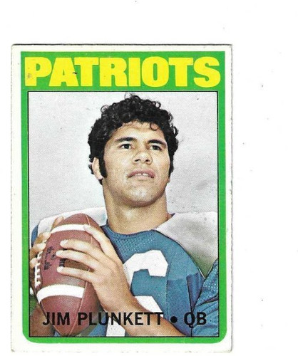 1972 topps rookie jim plunkett - topps,
