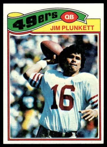 1977 topps jim plunkett - jim, san