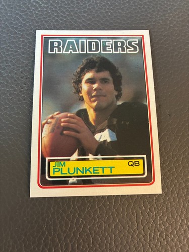 1983 topps 307 jim plunkett - topps, #307