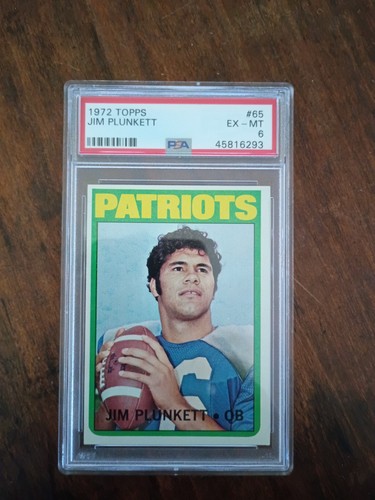 1972 topps jim plunkett - topps,