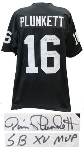 Jim plunkett signed black - jim,
