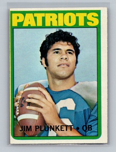 Jim plunkett 1972 - plunkett, topps